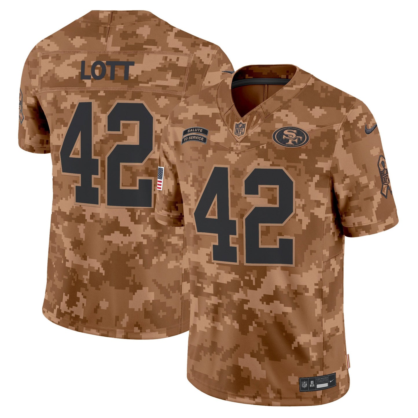 49ers 2024 Salute to Service Vapor Limited Jersey - All stitched