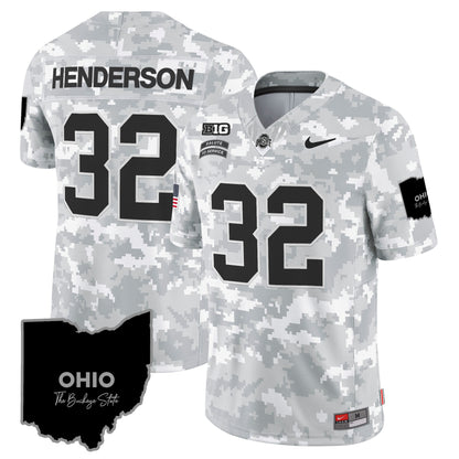 Ohio State Buckeyes 2024 Salute to Service Vapor Limited Jersey - All Stitched