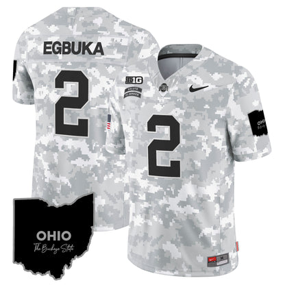 Ohio State Buckeyes 2024 Salute to Service Vapor Limited Jersey - All Stitched