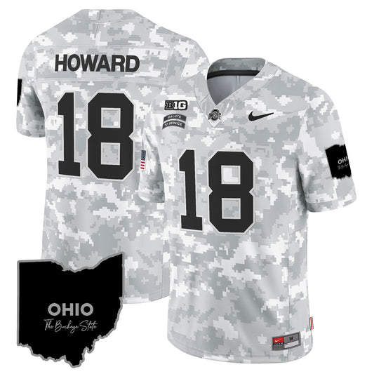 Ohio State Buckeyes 2024 Salute to Service Vapor Limited Jersey - All Stitched