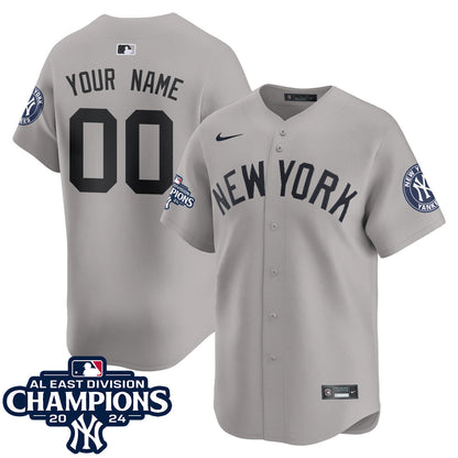 Custom Name/Gender Yankees 2024 AL East Champions Jersey - All Stitched