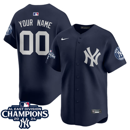 Custom Name/Gender Yankees 2024 AL East Champions Jersey - All Stitched