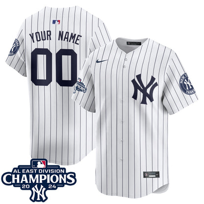 Custom Name/Gender Yankees 2024 AL East Champions Jersey - All Stitched