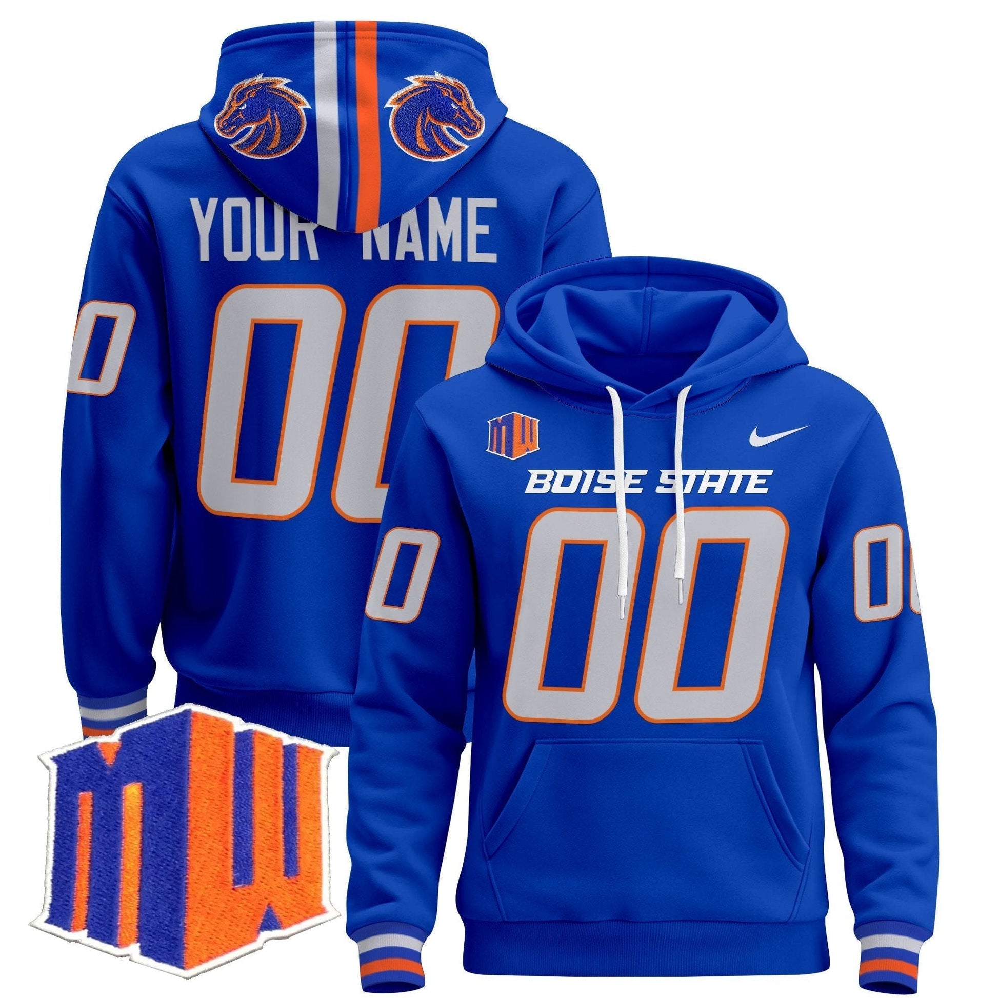 Boise State Broncos 2025 Custom Pullover Hoodie