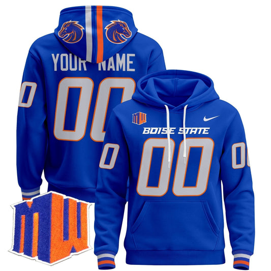 Boise State Broncos 2025 Custom Pullover Hoodie