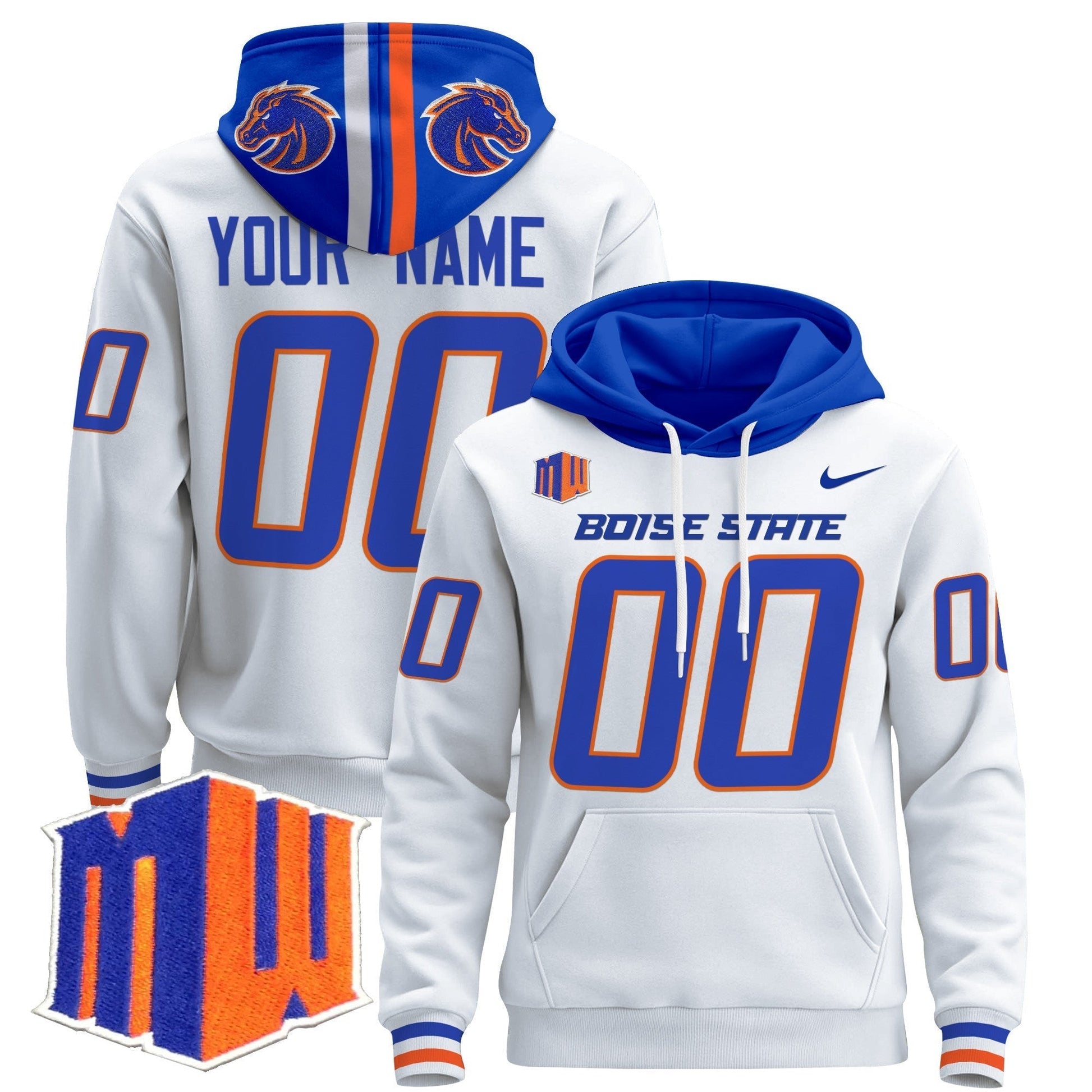 Boise State Broncos 2025 Custom Pullover Hoodie