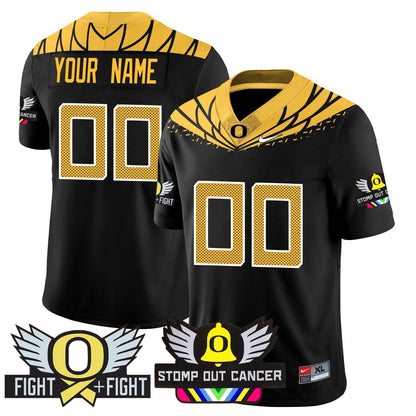 Custom Oregon Ducks Alternate Vapor Limited Jersey - All Stitched