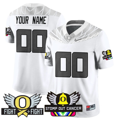 Custom Oregon Ducks Alternate Vapor Limited Jersey - All Stitched