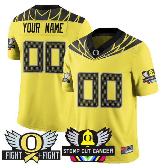 Custom Oregon Ducks Alternate Vapor Limited Jersey - All Stitched