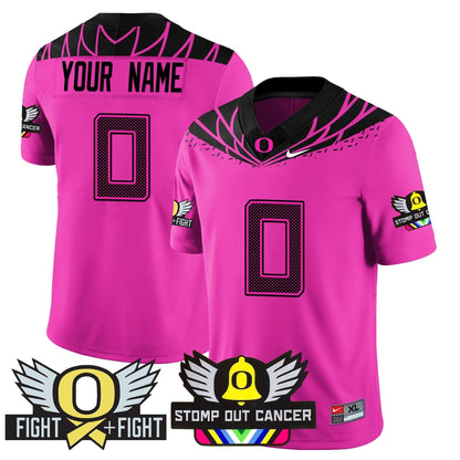 Custom Oregon Ducks Alternate Vapor Limited Jersey - All Stitched