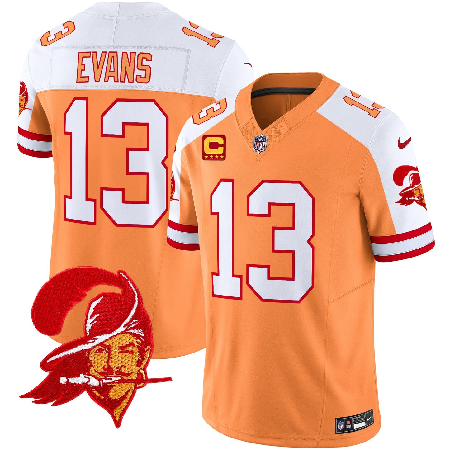 Tampa Bay Buccaneers Throwback Vapor Limited Jersey V2 - All Stitched