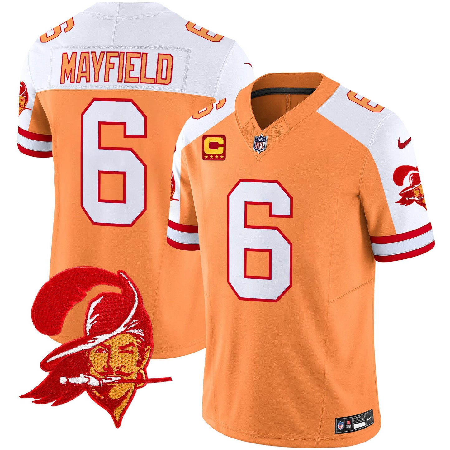 Tampa Bay Buccaneers Throwback Vapor Limited Jersey V2 - All Stitched