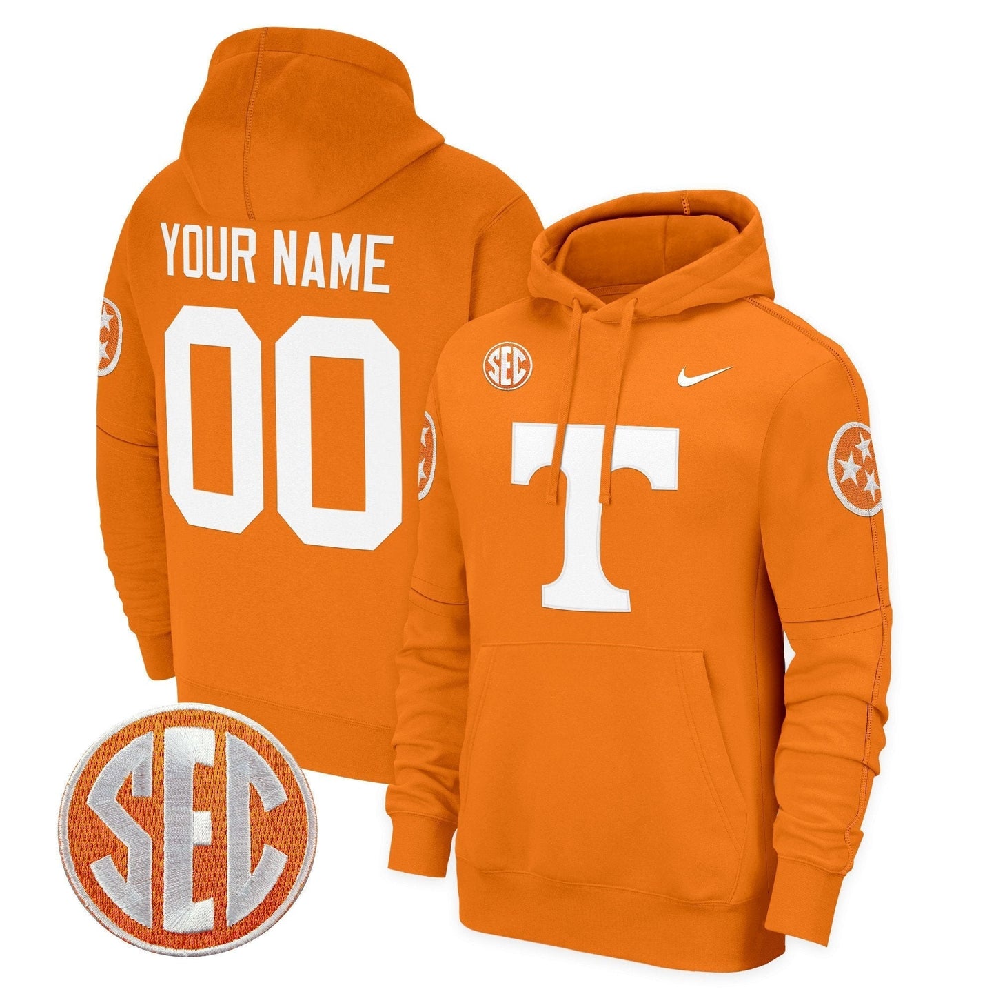 Tennessee Volunteers 2024 Fleece Custom Pullover Hoodie