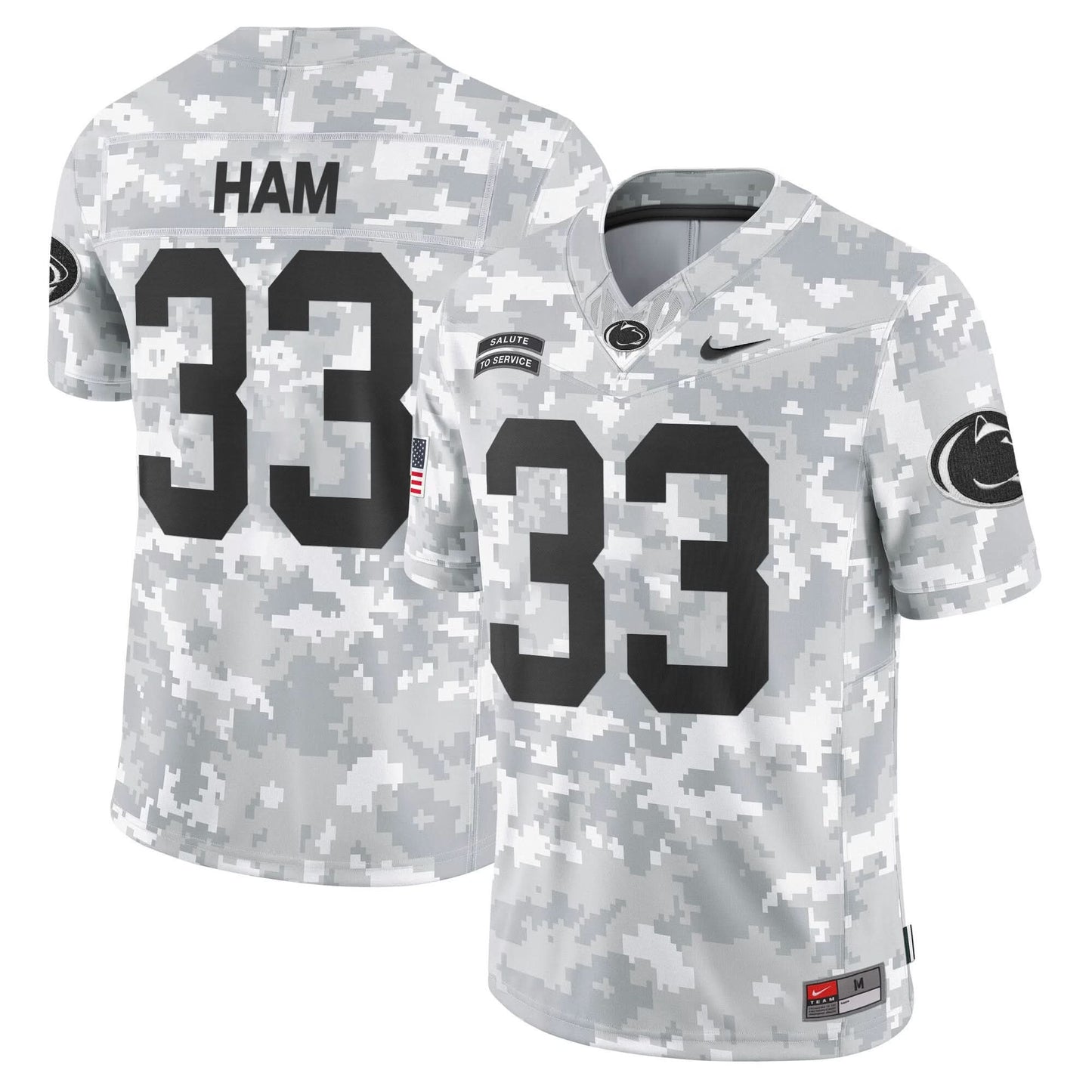 Penn State Nittany Lions 2024 Salute to Service Vapor Limited Jersey - Arctic Camo - All Stitched
