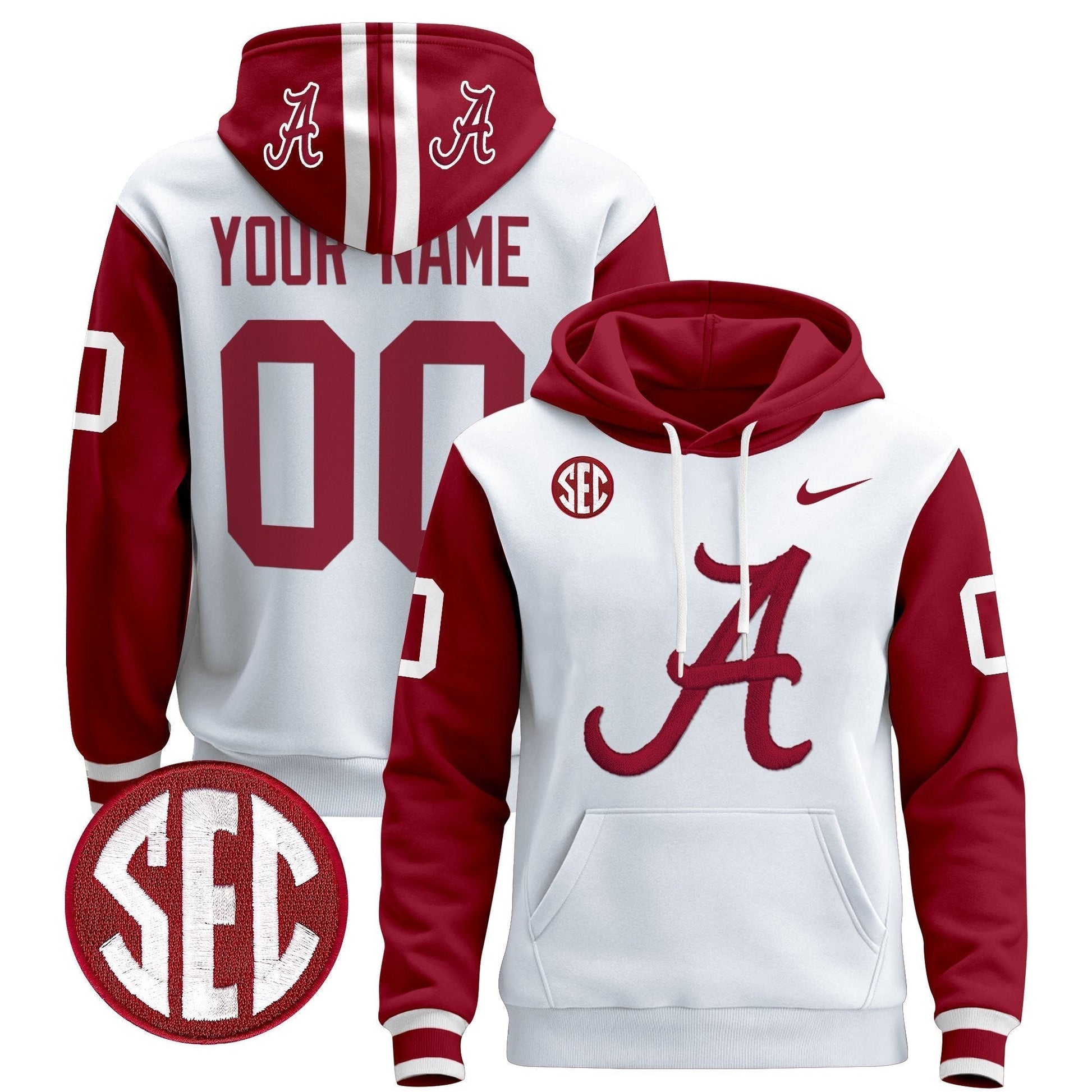 Alabama Crimson Tide 2024 Custom Pullover Hoodie V2