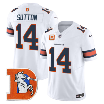 Denver Broncos Throwback Vapor Limited Jersey V2 - All Stitched