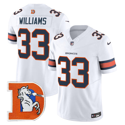 Denver Broncos Throwback Vapor Limited Jersey V2 - All Stitched