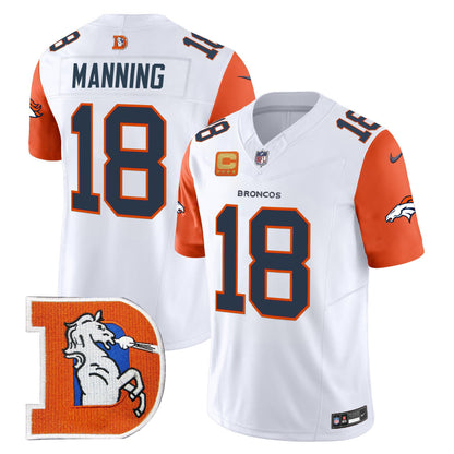 Denver Broncos Throwback Vapor Limited Jersey V2 - All Stitched