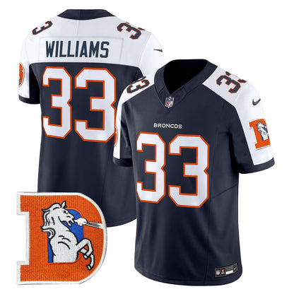 Denver Broncos Throwback Vapor Limited Jersey V2 - All Stitched