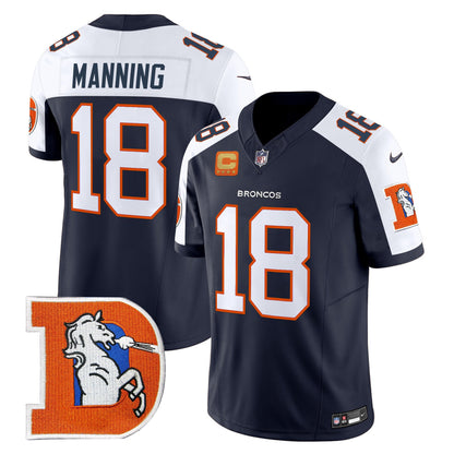 Denver Broncos Throwback Vapor Limited Jersey V2 - All Stitched