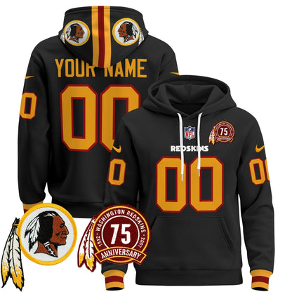 Washington Redskins 2024 Custom Pullover Hoodie