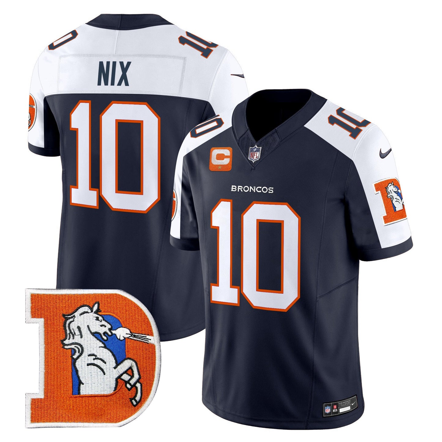 Denver Broncos Throwback Vapor Limited Jersey V2 - All Stitched