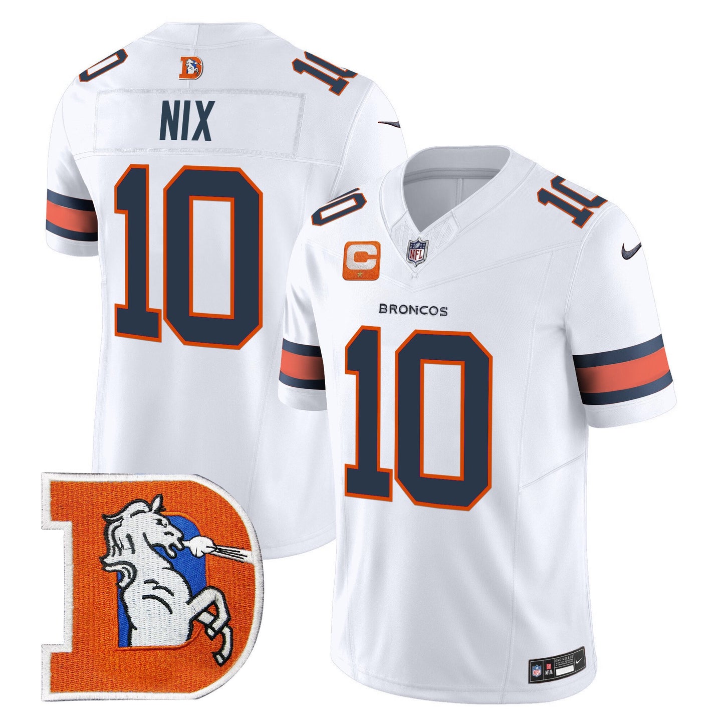 Denver Broncos Throwback Vapor Limited Jersey V2 - All Stitched