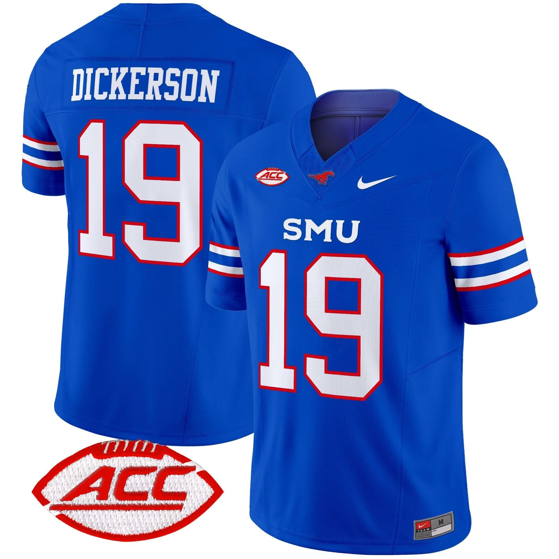 Men's SMU Mustangs 2024 Vapor Limited Jersey - All Stitched