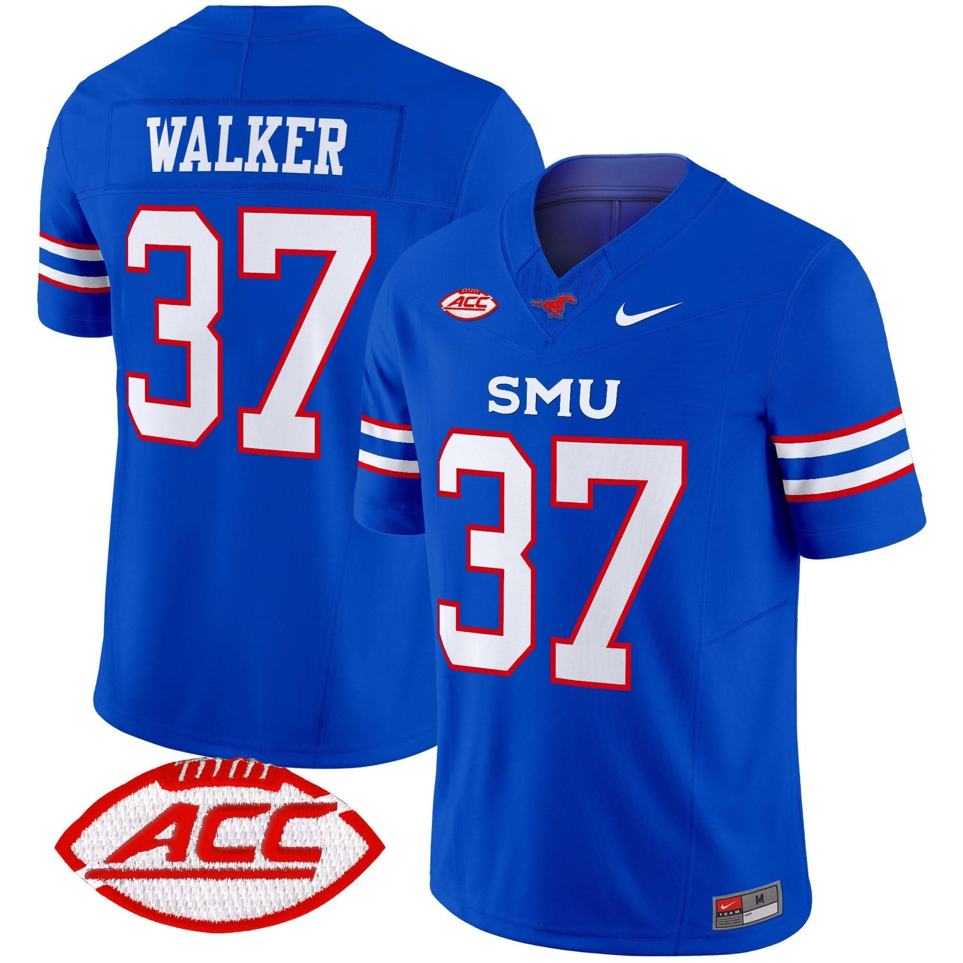 Men's SMU Mustangs 2024 Vapor Limited Jersey - All Stitched