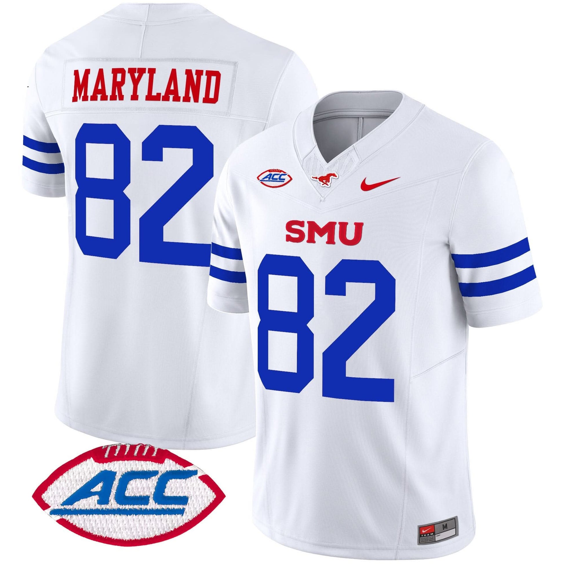 Men's SMU Mustangs 2024 Vapor Limited Jersey - All Stitched