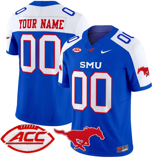 SMU Mustangs 2024 Vapor Limited Custom Jersey - All Stitched