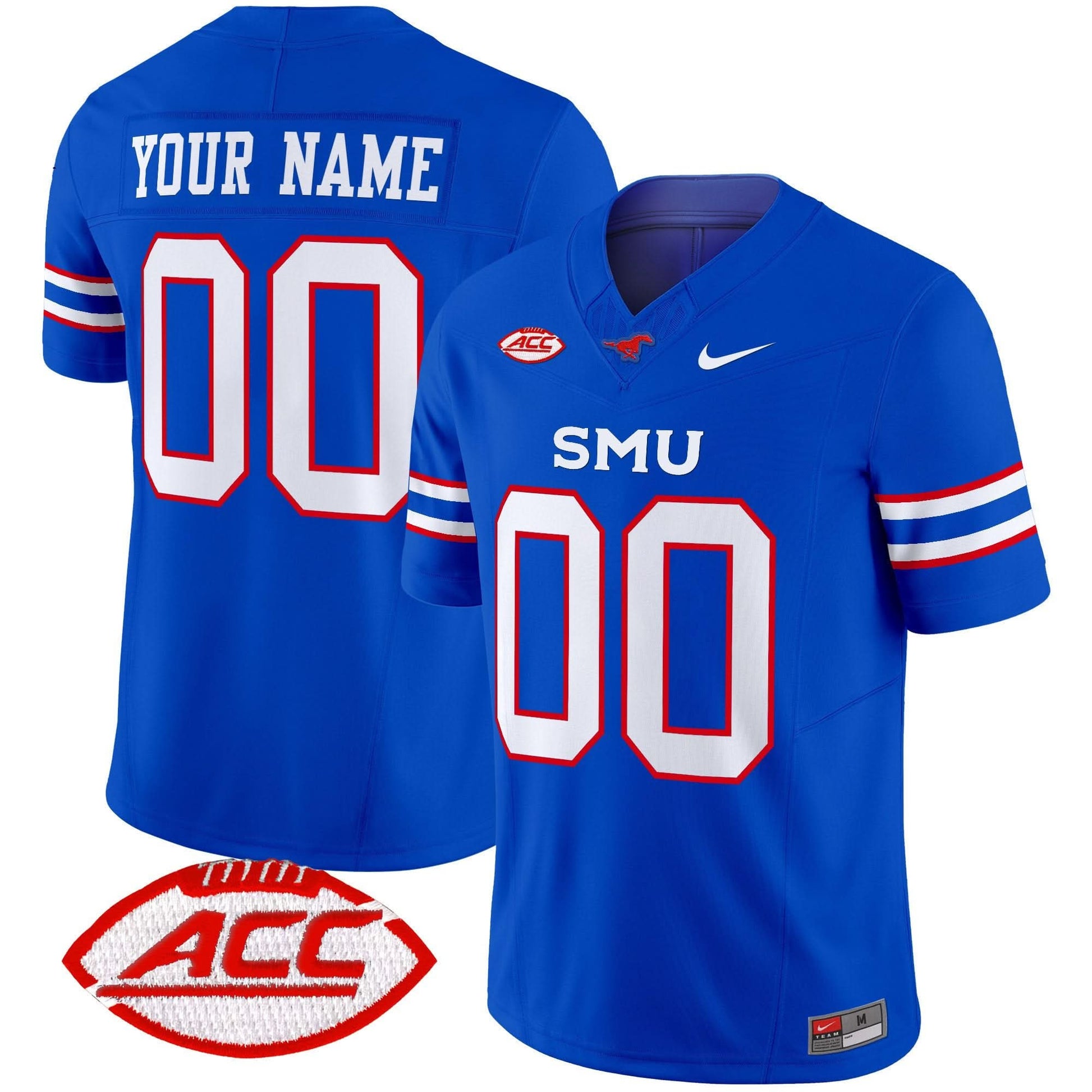 SMU Mustangs 2024 Vapor Limited Custom Jersey - All Stitched