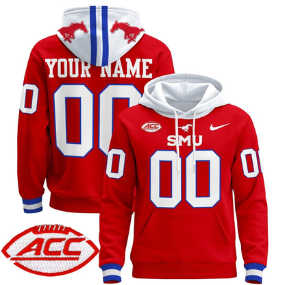 SMU Mustangs 2024 Custom Pullover Hoodie