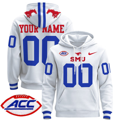 SMU Mustangs 2024 Custom Pullover Hoodie