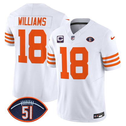 Chicago Bears Dick Butkus Patch Throwback Vapor Limited Jersey - All Stitched