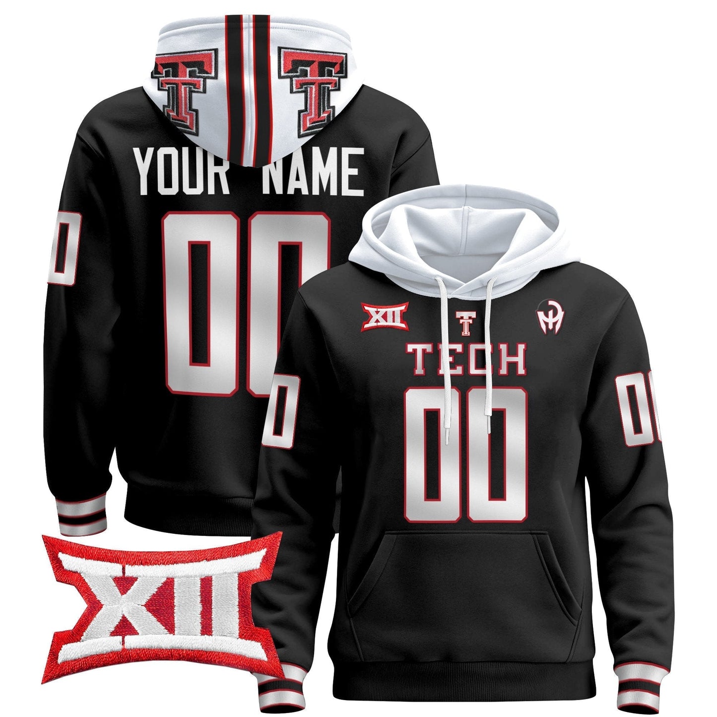 Texas Tech Red Raiders 2024 Custom Pullover Hoodie V2