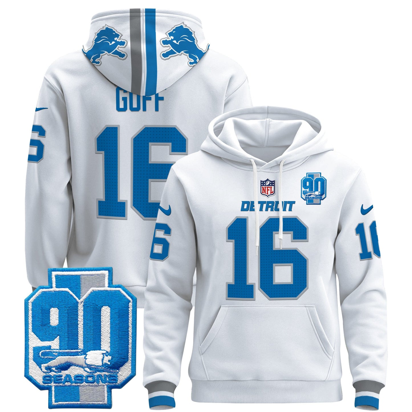 Detroit Lions 2024 Pullover Hoodie - All Stitched