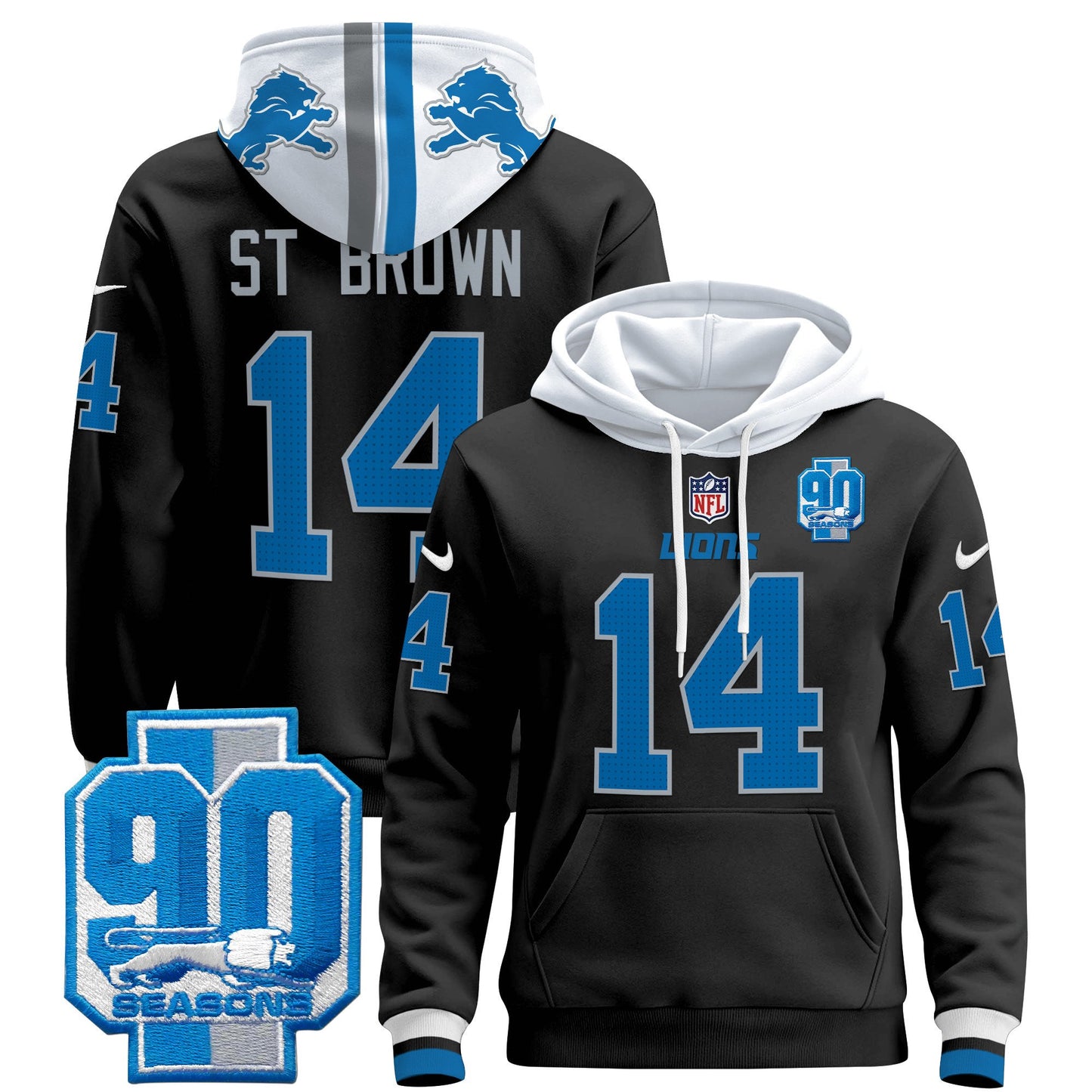 Detroit Lions 2024 Pullover Hoodie - All Stitched