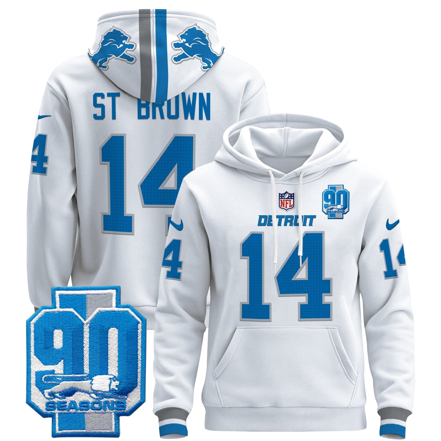 Detroit Lions 2024 Pullover Hoodie - All Stitched