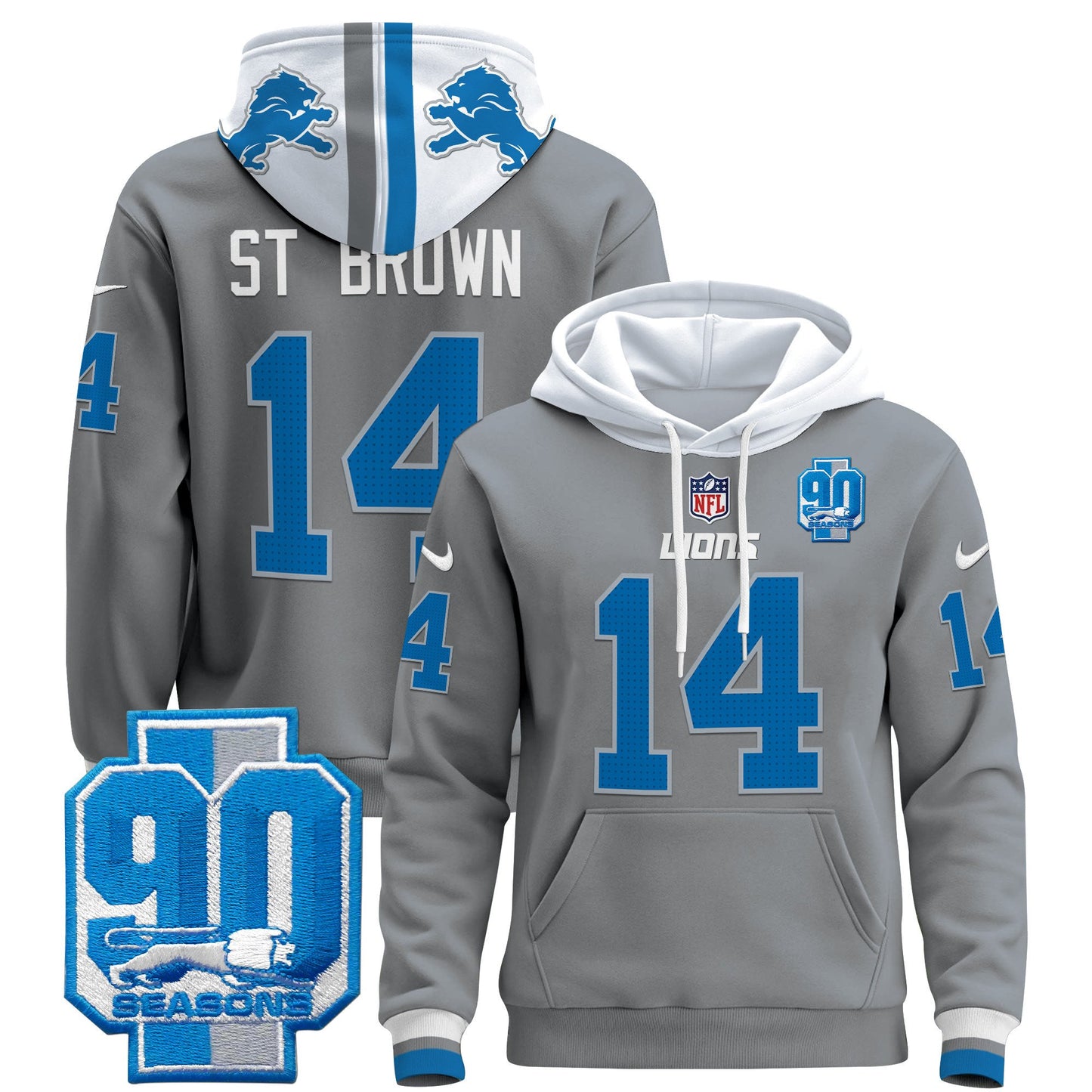 Detroit Lions 2024 Pullover Hoodie - All Stitched