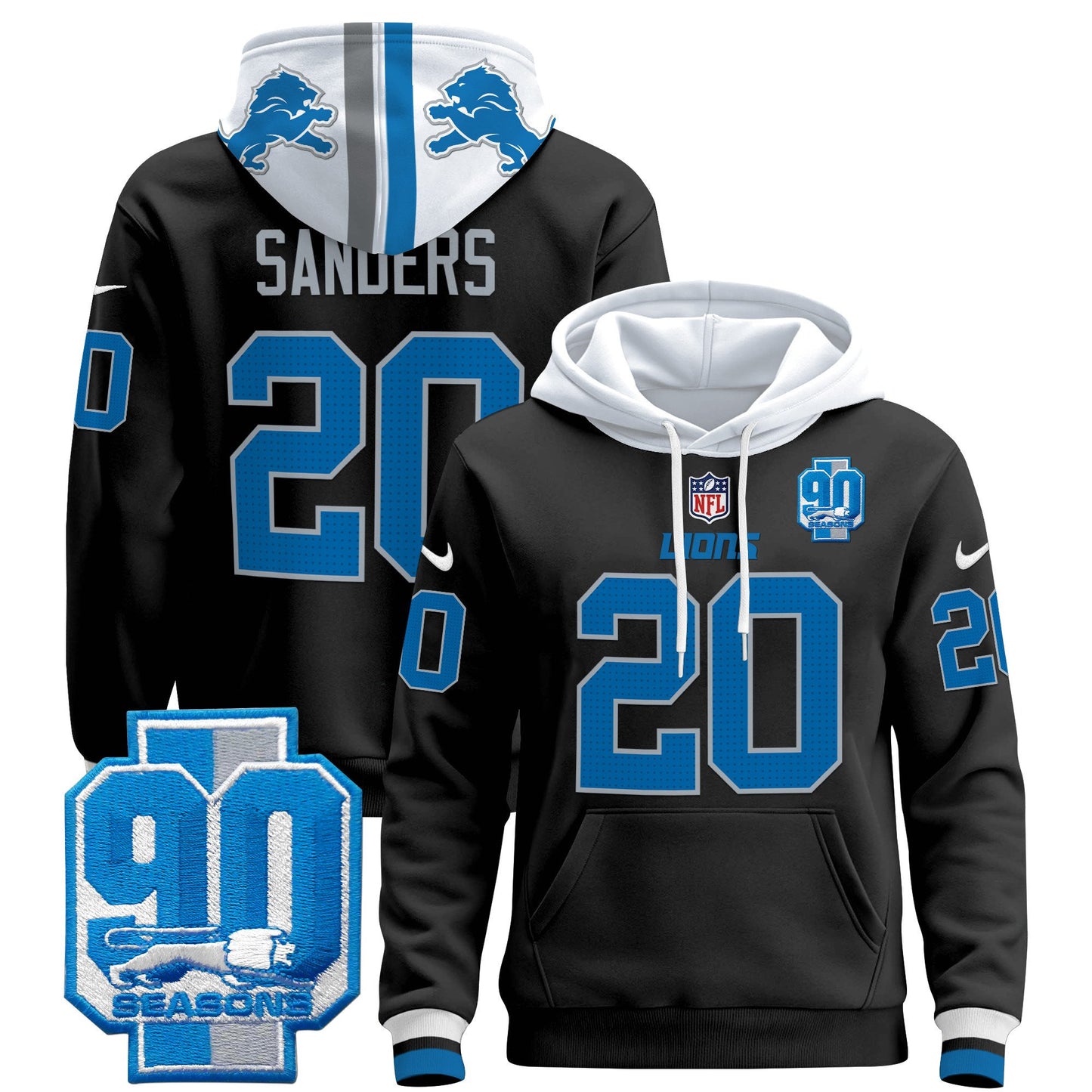 Detroit Lions 2024 Pullover Hoodie - All Stitched