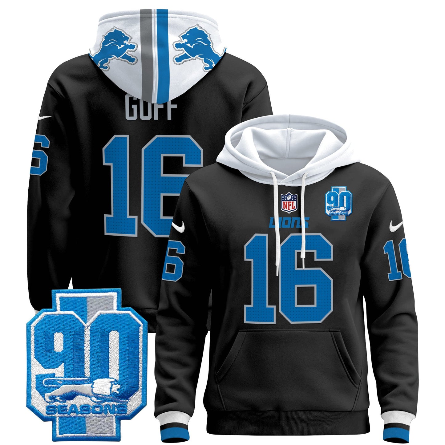 Detroit Lions 2024 Pullover Hoodie - All Stitched