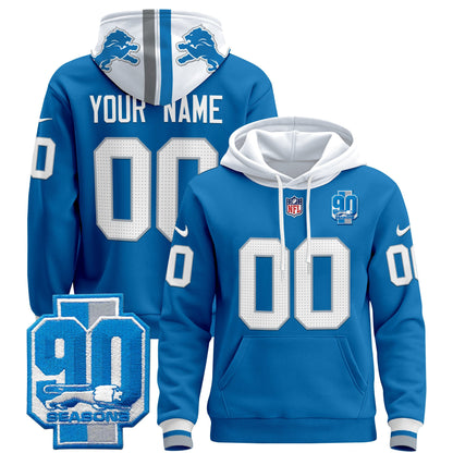 Detroit Lions 2024 Custom Pullover Hoodie - All Stitched