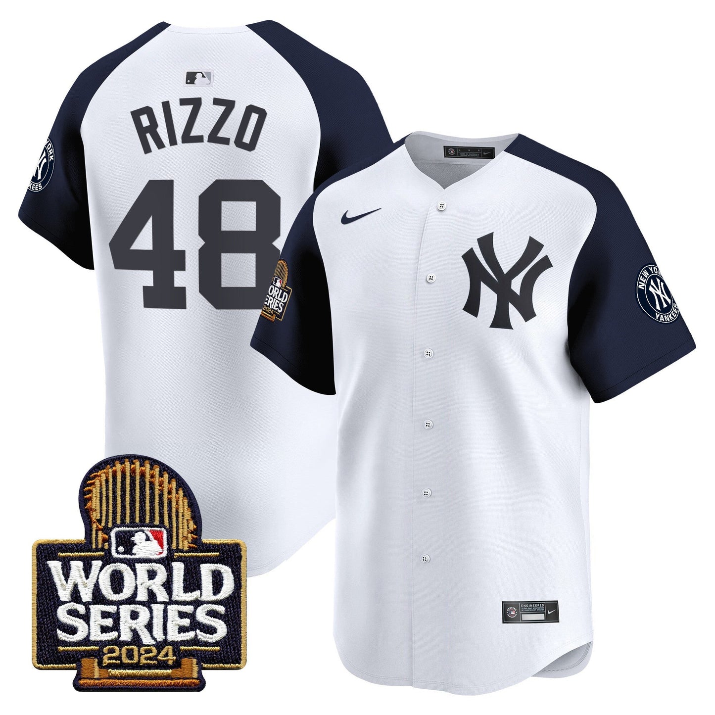 Yankees 2024 World Series Vapor Premier Limited Jersey - All Stitched