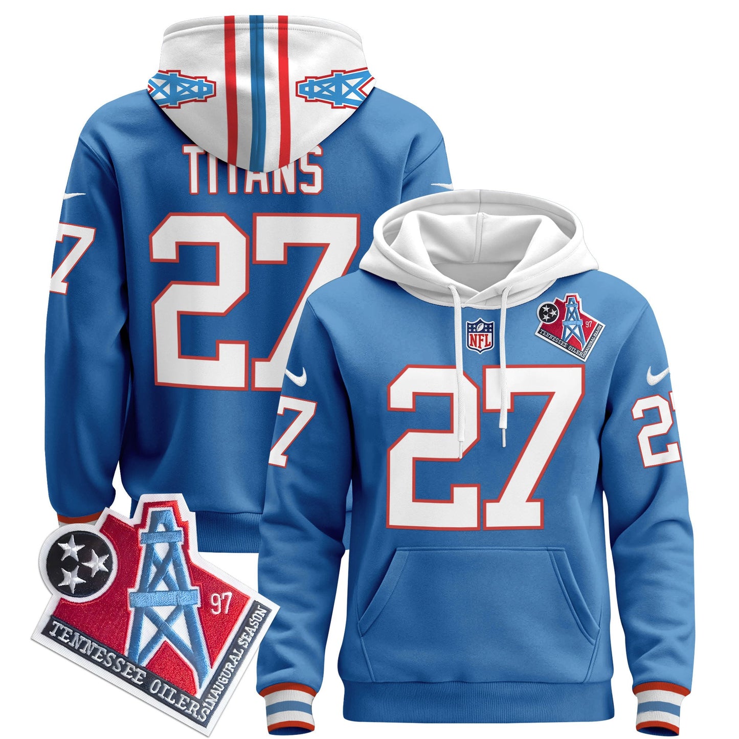 Tennessee Titans 2024 Pullover Hoodie - All Stitched