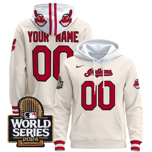Cleveland Indians 2024 World Series Custom Pullover Hoodie