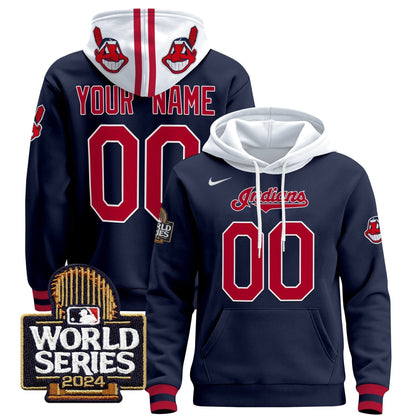 Cleveland Indians 2024 World Series Custom Pullover Hoodie
