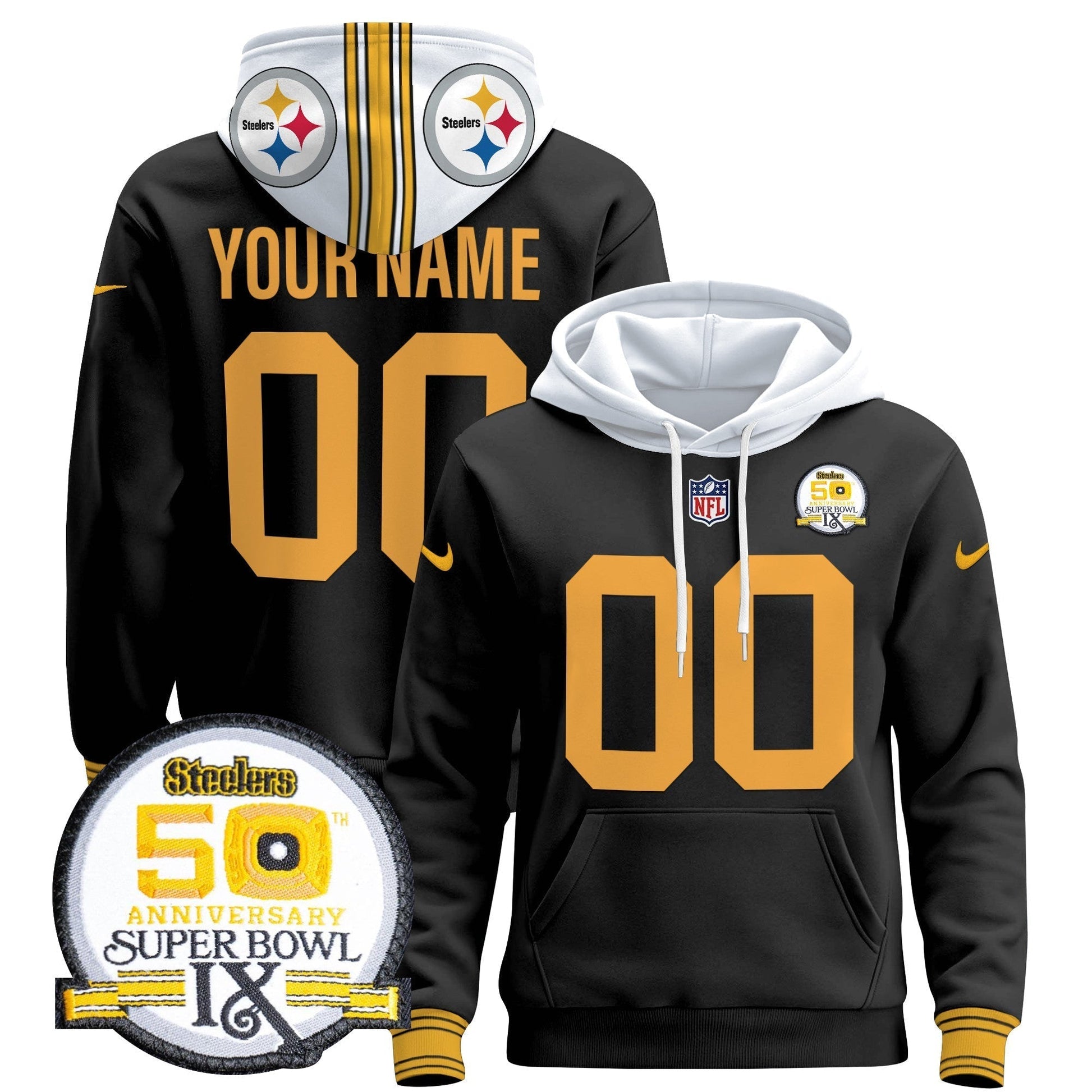 Steelers 2024 Custom Pullover Hoodie