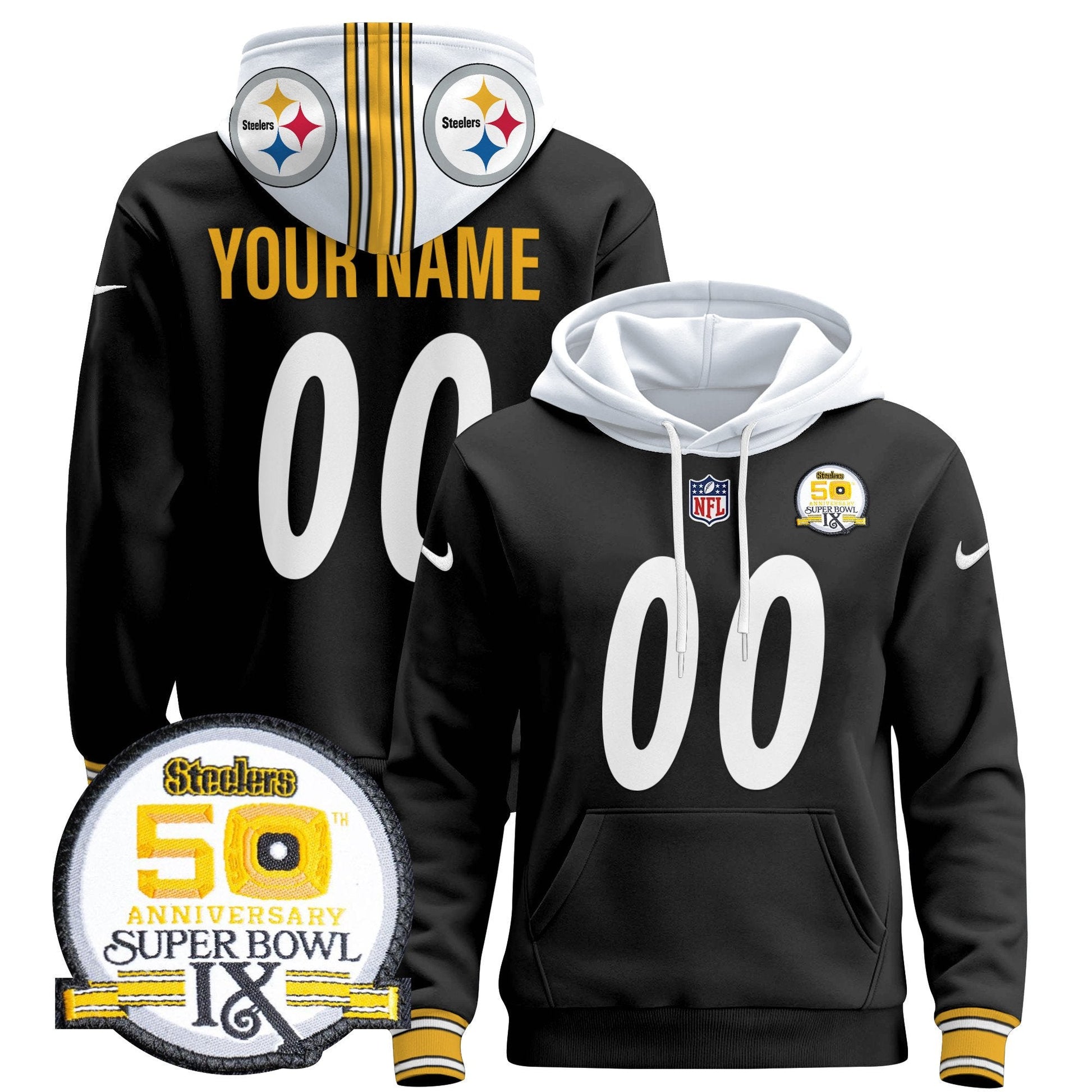 Steelers 2024 Custom Pullover Hoodie