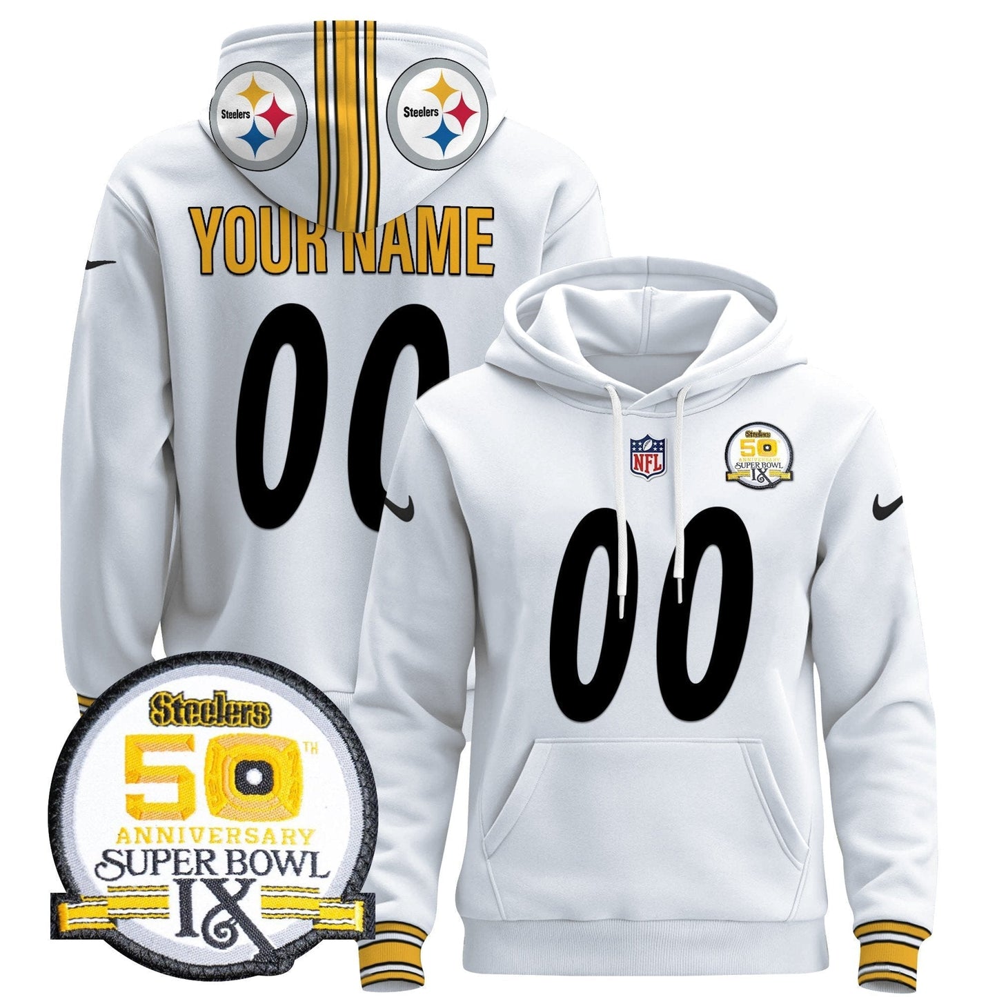 Steelers 2024 Custom Pullover Hoodie
